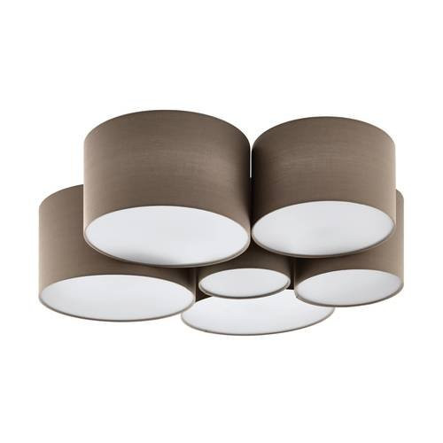 EGLO, 98409, PASTORE 1, ceiling lamp, E27, 6X40W, IP20, top color (gray-brown)