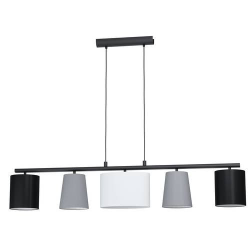 EGLO, 98588, ALMEIDA 1, pendant, E14, 5X25W, IP20, black, gray, white