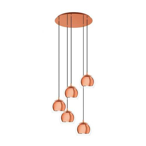 EGLO, 98595, ROCAMAR 1, pendant, E27, 5X28W, IP20, transparent