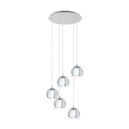 EGLO, 98596, ROCAMAR 1, pendant, E27, 5X28W, IP20, transparent