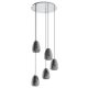 EGLO , 98617 , ALOBRASE , pendant , E27 , 5X40W , IP20 , black-transparent