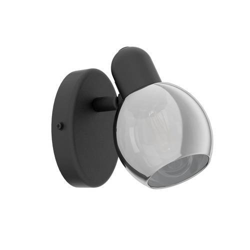 EGLO, 98624, POLLICA, spot lamp, E14, 1X10W, IP20, black-transparent