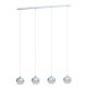 EGLO, 98628, MIOGLIA 1, pendant, E14, 4X25W, IP20, white speckled, transparent