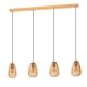 EGLO, 98649, ALOBRASE, pendant, E27, 4X40W, IP20, amber