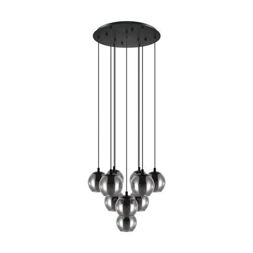 EGLO, 98654, ARISCANI, pendant, E27, 10X40W, IP20, black-transparent