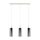 EGLO, 98695, SELVINO, pendant, E27, 3X15W, IP20, black-transparent
