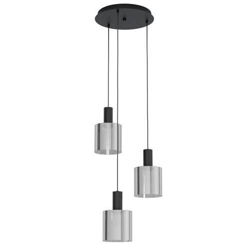 EGLO 98754 GOROSIBA pendant E27 3X40W IP20 black-transparent