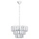 EGLO, 99095, ERSEKA, pendant, E14, 5X40W, IP20, transparent