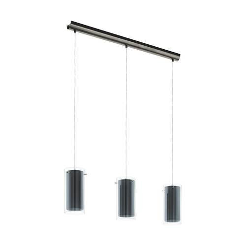 EGLO, 99286, PINTO TEXTIL, pendant, E27, 3X16W, IP20, transparent, gray