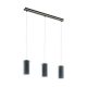 EGLO, 99286, PINTO TEXTIL, pendant, E27, 3X16W, IP20, transparent, gray