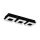 EGLO, 99325, FRADELO 1, ceiling lamp, 3000 K, LED, 3X3.5W, IP20, black, transparent
