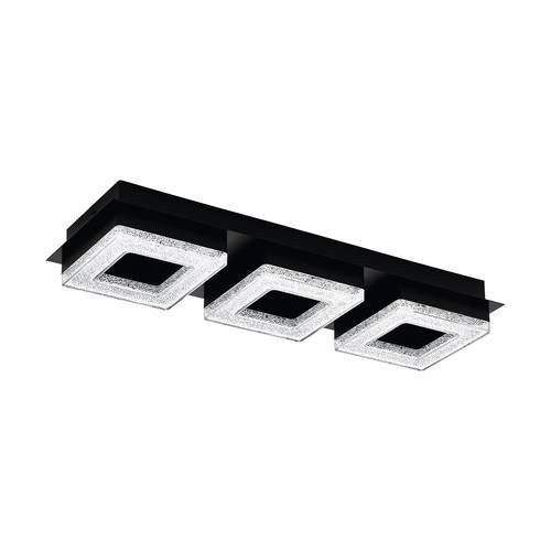 EGLO, 99325, FRADELO 1, ceiling lamp, 3000 K, LED, 3X3.5W, IP20, black, transparent