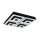 EGLO , 99328 , FRADELO 1 , ceiling lamp , 3000 K , LED , 46.5W , IP20 , black, transparent