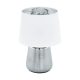 EGLO, 99329, MANALBA 1, table lamp, E14, 1X40W, IP20, white, silver