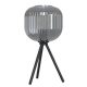 EGLO, 99374, MANTUNALLE 1, table lamp, E27, 1X40W, IP20, black-transparent
