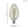 EGLO, 11839, LED bulb, 3000 K, E27, 1X4W, black-transparent