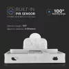 VT-10-S 10W Smd Pir Sensor Floodlight Samsung Chip 6400K White Body