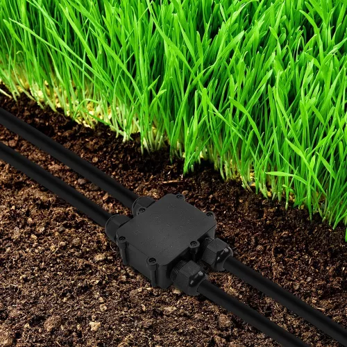 VT-871 Black 4 Pin Water Proof Terminal Block -Cable Diameter(8-12Mm),Ip68