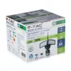 VT-4818 18W Led Floodlight With Wifi Sensor Camera 6000K Black Body
