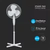 VT-4016-3 40W Stand Fan With 600Mm Cross Base-4 Buttons-3 Blades(16Inch)