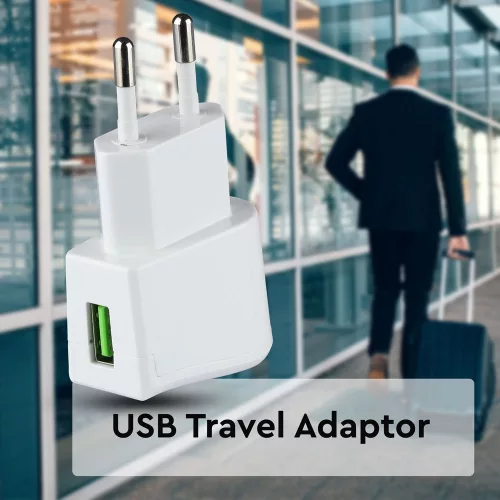 VT-1024 Usb Travel Adaptor With Double Blister Package-White