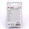 VT-1024 Usb Travel Adaptor With Double Blister Package-Black