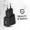 VT-1024 Usb Travel Adaptor With Double Blister Package-Black