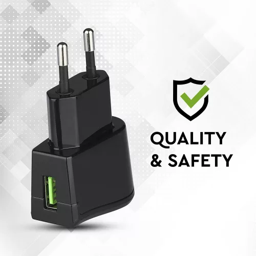 VT-1024 Usb Travel Adaptor With Double Blister Package-Black