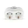 VT-1042 2 Outlet Adapter 16A With Earthing Contact 16A-White