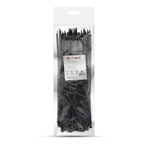 Cable Tie 3.5*300Mm Black (Flamability Material Rating - Ul94-V2) 100Pcs/Pack