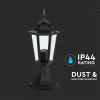 VT-753 E27 Standlamp- Matt Black