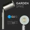 LED luminaire, garden, cut-out, GU10, IP44, chrome