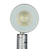 LED luminaire, garden, cut-out, GU10, IP44, chrome