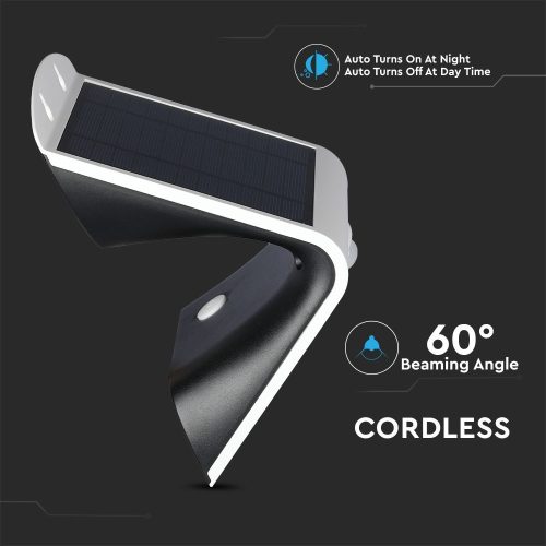 Lamp, 3W, 400 lumen, solar, motion sensor, wall, IP65