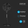 VT-5016-5 55W Stand Fan With 410Mm Round Base-4 Buttons-5 Blades(16Inch)