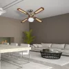 VT-6042-4 50W Ceiling Fan With Light Kit -Pull Chain Control-4 Blades-Ac Motor