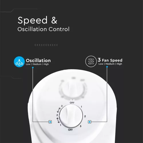 VT-4538 45W Tower Fan With Oscillation & Timer Function(31Inch)