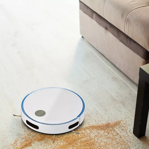 VT-5522 Robotic Vacuum Cleaner With Remote Control-White & Blue