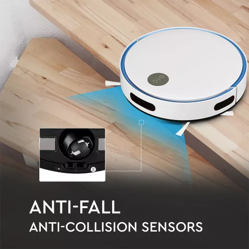 VT-5522 Robotic Vacuum Cleaner With Remote Control-White & Blue