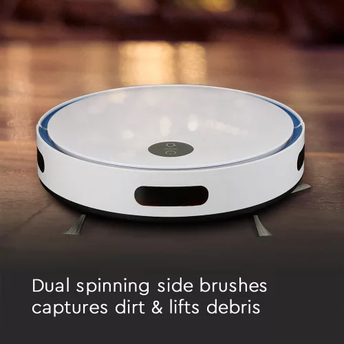 VT-5522 Robotic Vacuum Cleaner With Remote Control-White & Blue