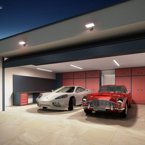 RENDL G13671 TRIDENT Industrial Linear Led Lamp for Ceiling Mounting or Suspension, 4000K, IP65, 60 W, 230V