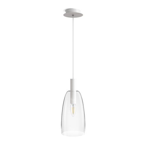 RENDL R13658 BELLINI Glass Hanging Lamp for E14 Led Bulb, Transparent Design, 15 W, 230V