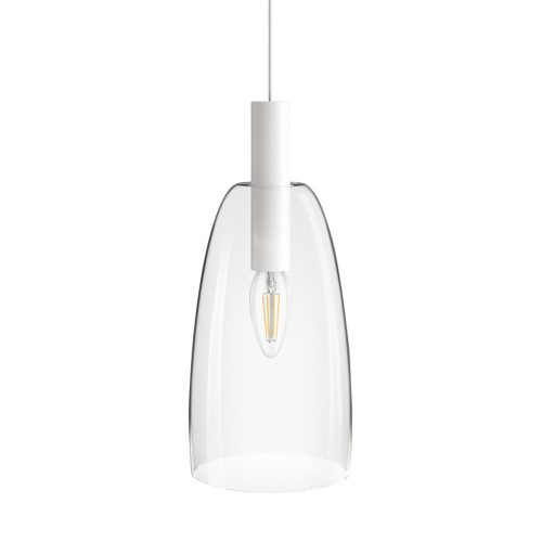 RENDL R13658 BELLINI Glass Hanging Lamp for E14 Led Bulb, Transparent Design, 15 W, 230V