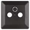 TV+R+SAT Connection socket cover, anthracite