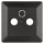 TV+R+SAT Connection socket cover, anthracite