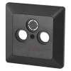 TV+R+SAT Connection socket cover, anthracite