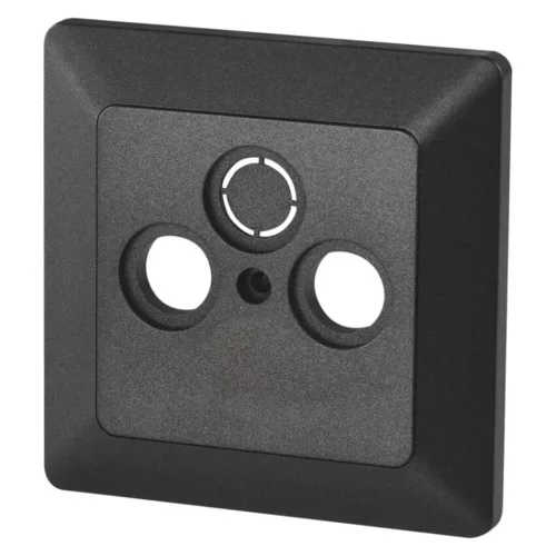 TV+R+SAT Connection socket cover, anthracite
