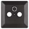 TV+R+SAT Connection socket cover, anthracite