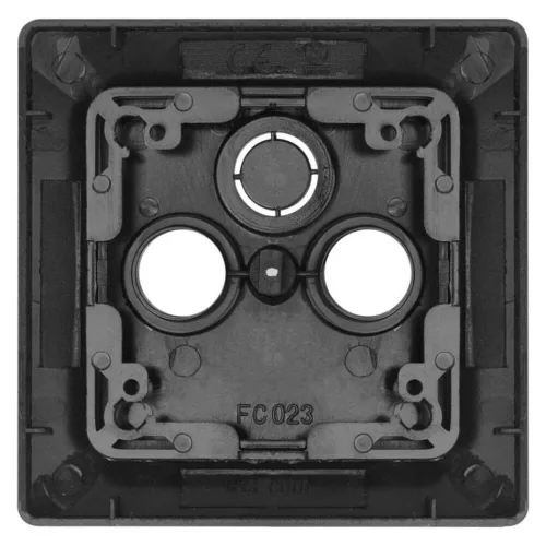 TV+R+SAT Connection socket cover, anthracite