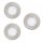 EGLO, 900111, FUEVA-Z, recessed lamp, 2700 K 6500 K, LED, 3X2.8W, Dimmable, IP20, IP44, white